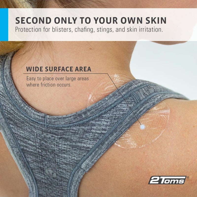 2Toms Skin-On-Skin Hydrogel Circles for Blisters, Chafing, Stings, Irritations, and Skin Pain Relief, 48 3-Inch Circles - Image 5